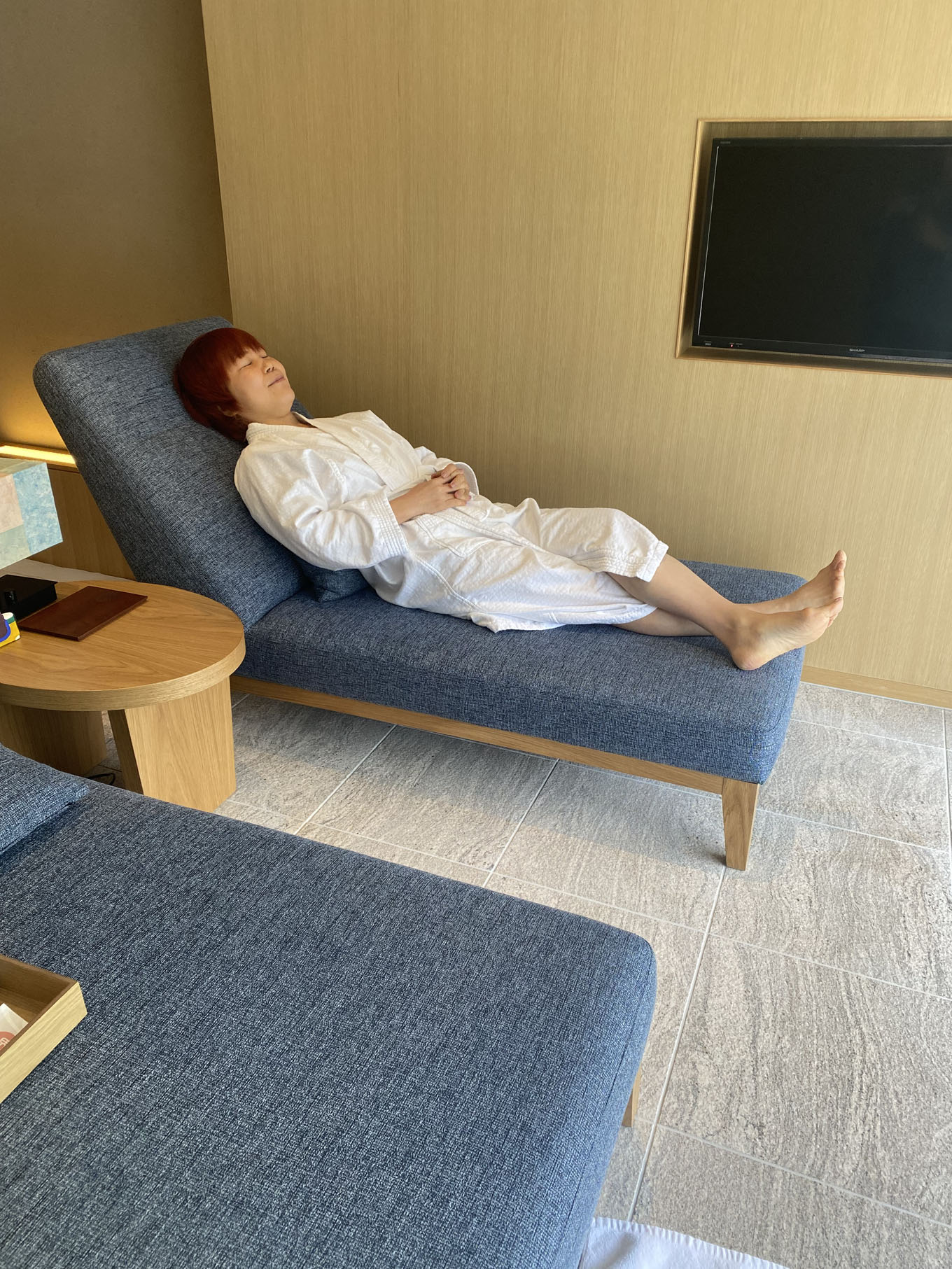 湯上がりの「風酔い」の様子