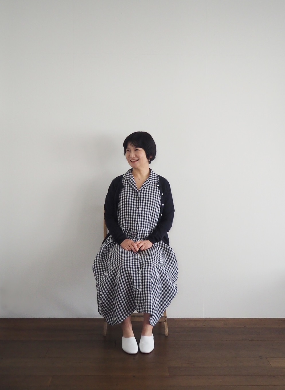 後藤由紀子さんのワンピース/ギンガム