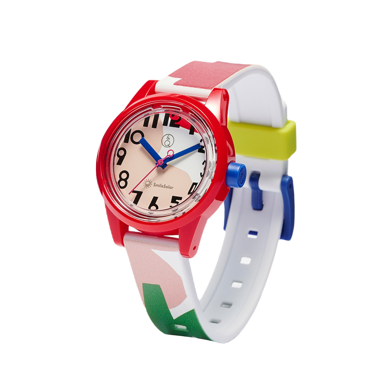 Q&Q SmileSolar /テキスタイルデザイナー「鈴木マサル」コラボモデル flower road