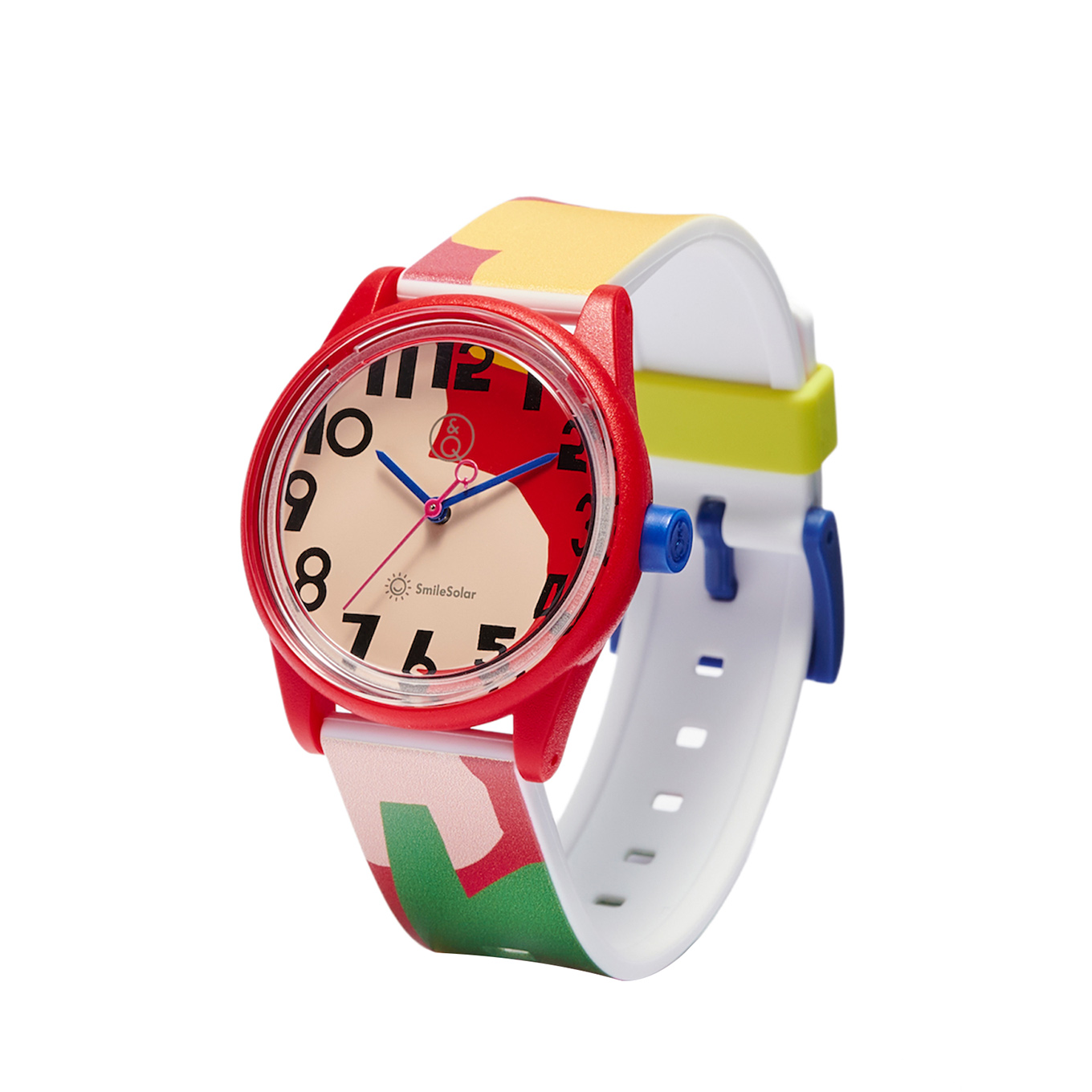 Q&Q SmileSolar /テキスタイルデザイナー「鈴木マサル」コラボモデル flower road