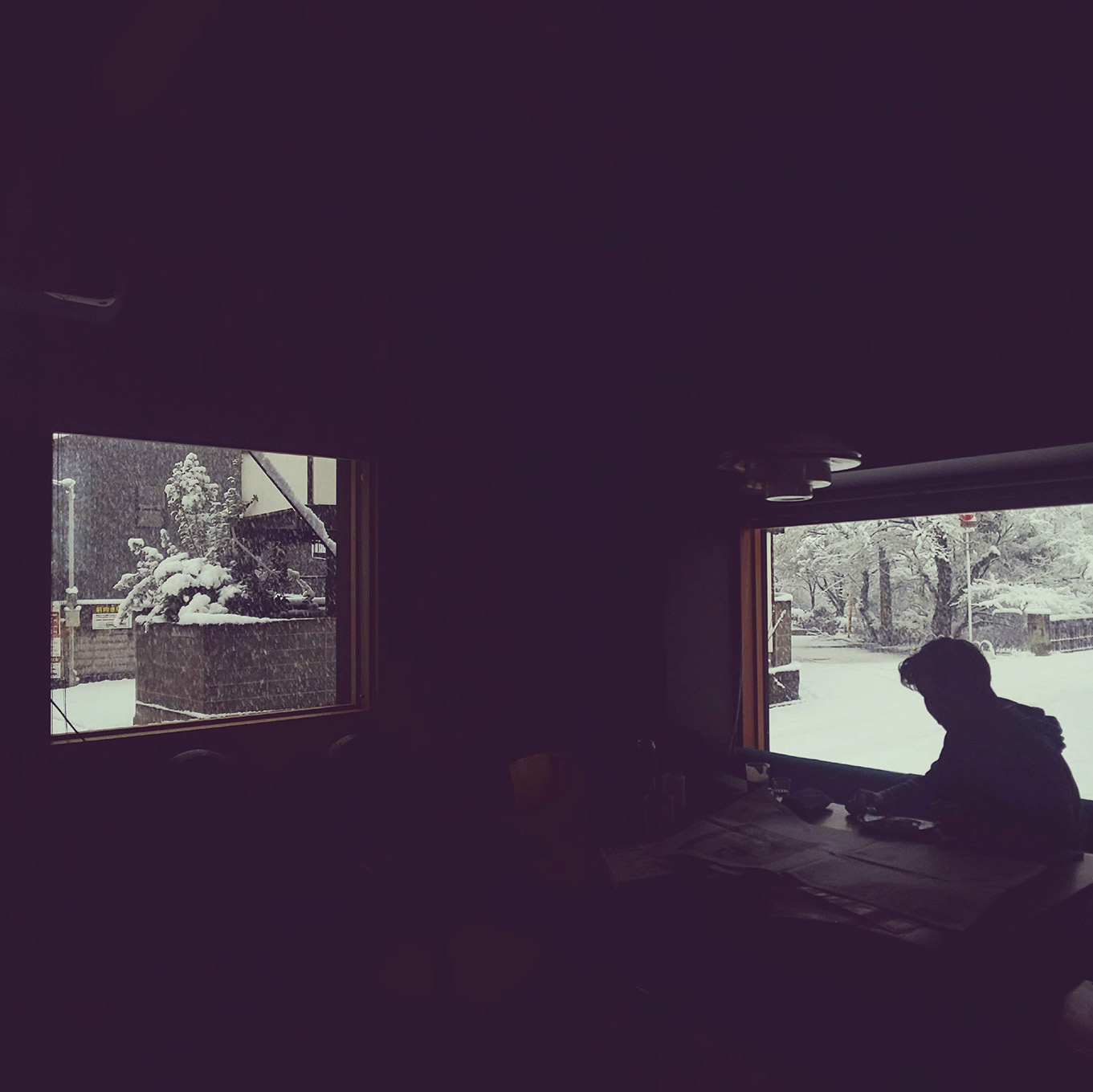 那須真由美さん 雪景色