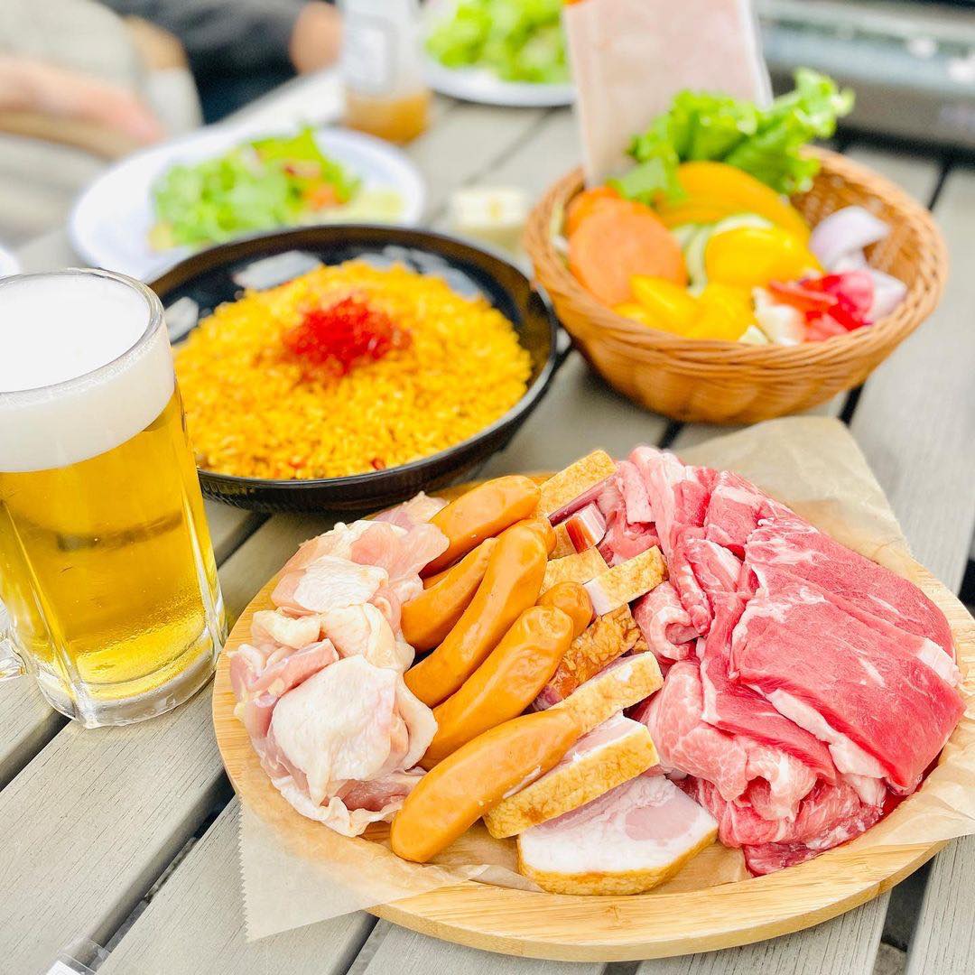 銀座ビアガーデンの料理