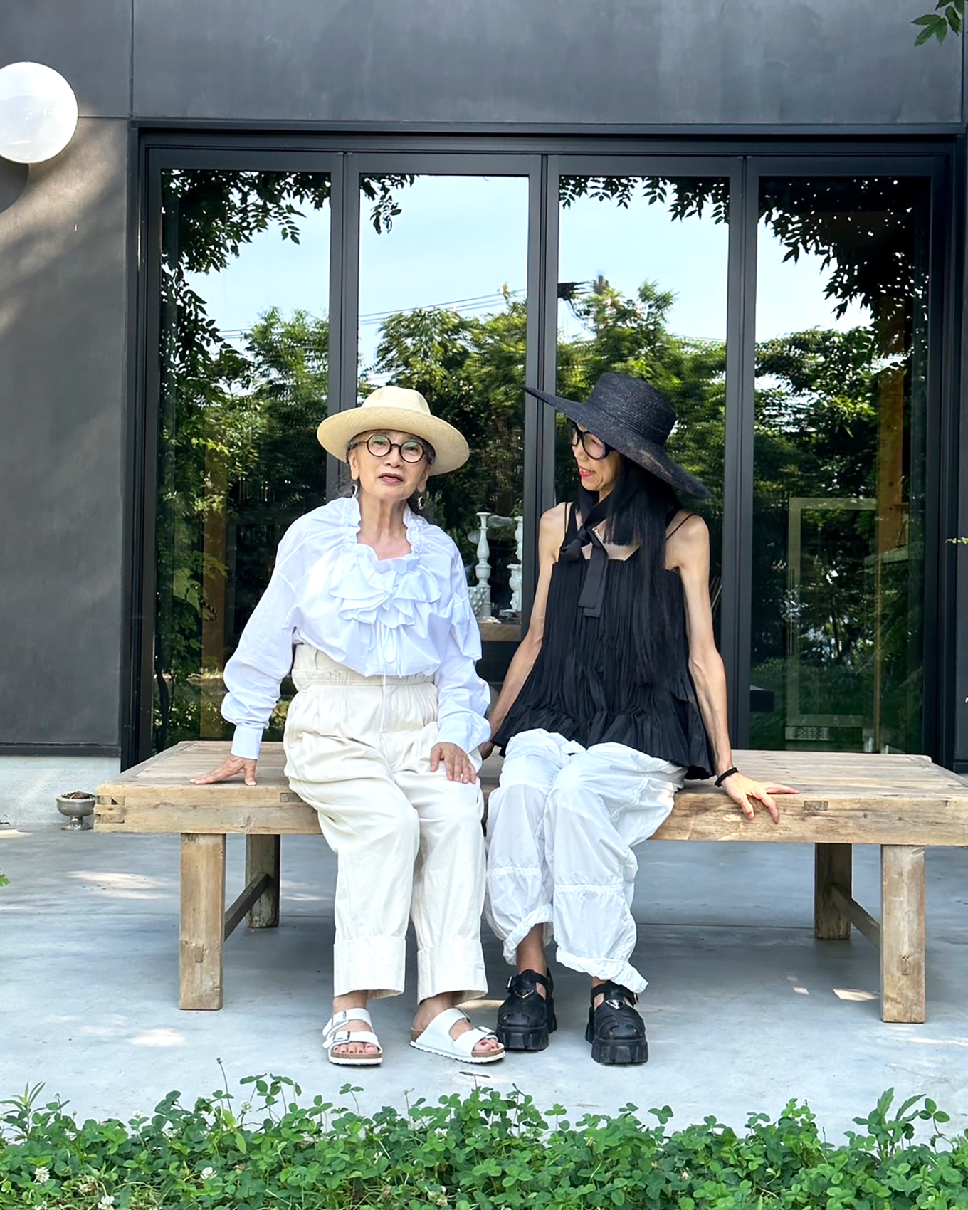 ボタンアーティスト片山優子さんとあちゃちゅむのしんやまさこさん