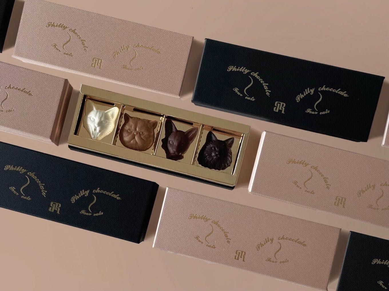 新作チョコ「キャット ボンボンショコラ(Cat bonbon chocolat)」のパッケージ