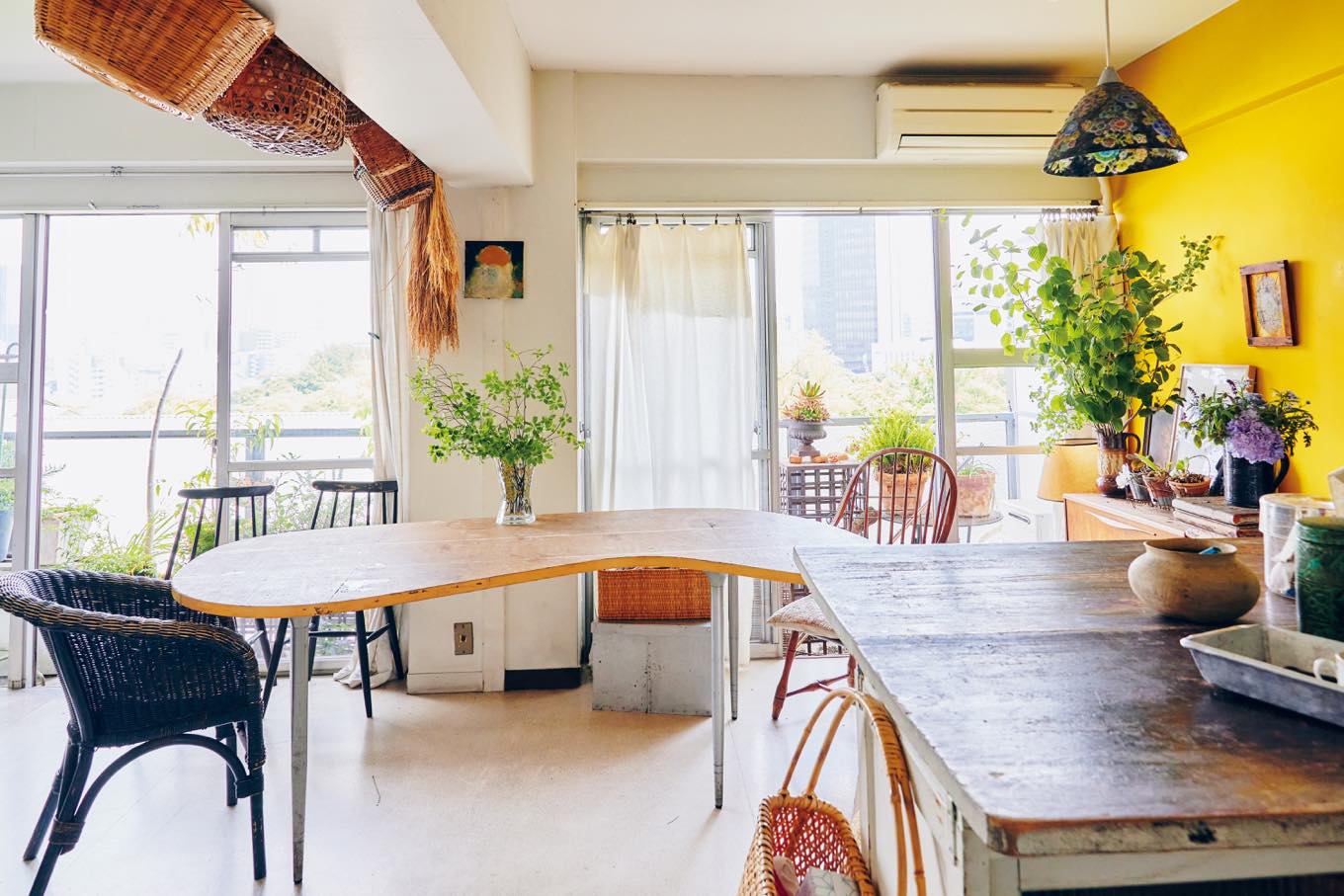 市村美佳子 東京の自宅のリビング