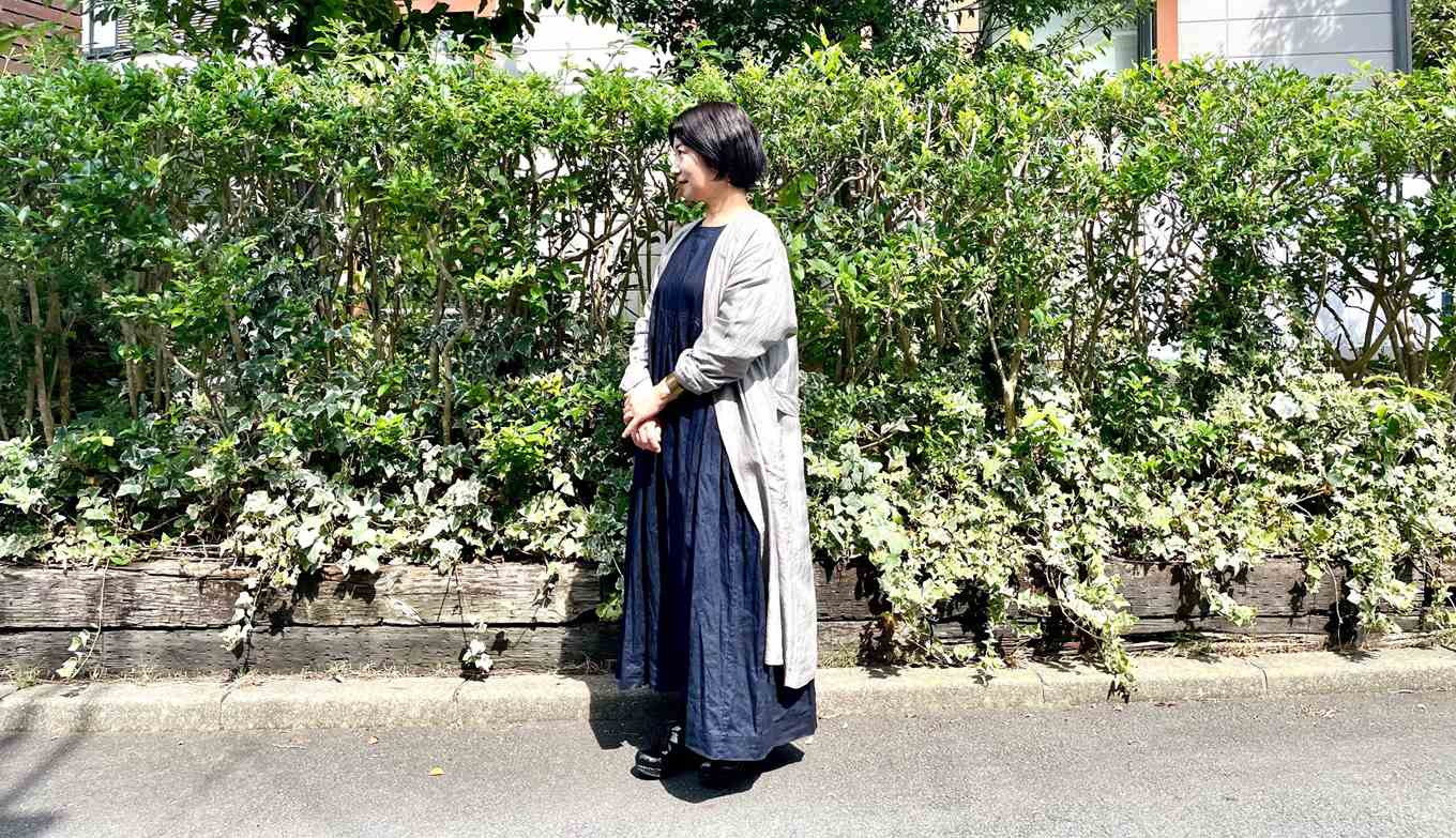 後藤由紀子さんのワンピースとローブ