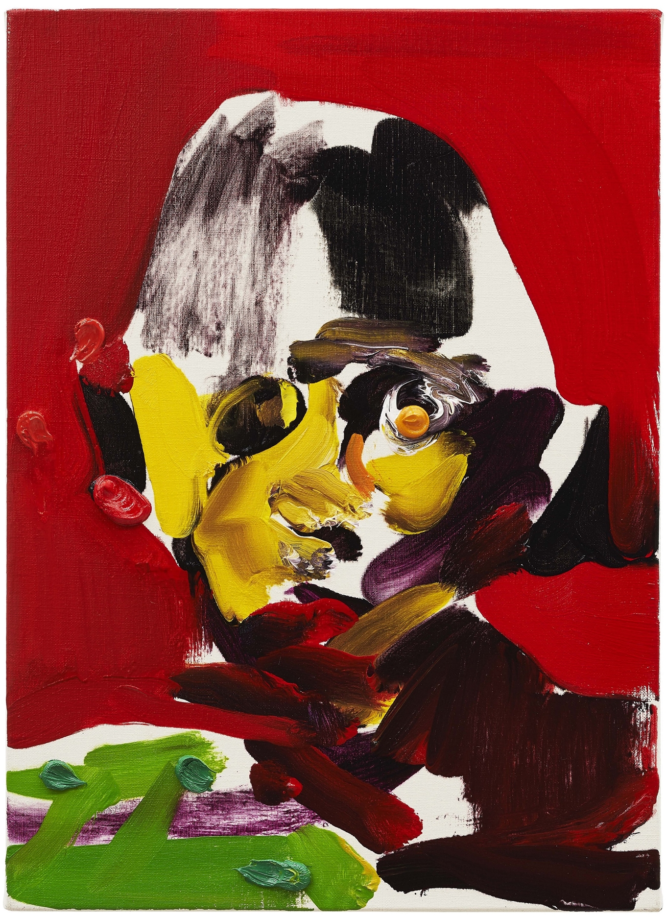《End of today - 2/18/2020 Self Portrait -》, 2020, Oil on canvas, 33.3×24.2 cm ©IDA Studio Inc.