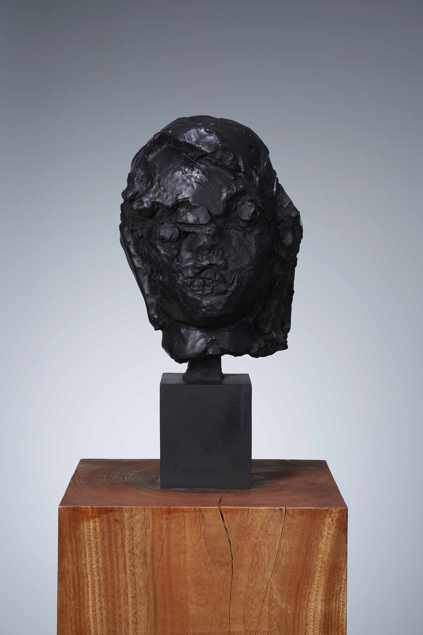 《End of today Sculpture - 5/5/2020 Self Portrait -》,2021, Bronze, 40.0×23.0×22.0cm ©IDA Studio Inc.