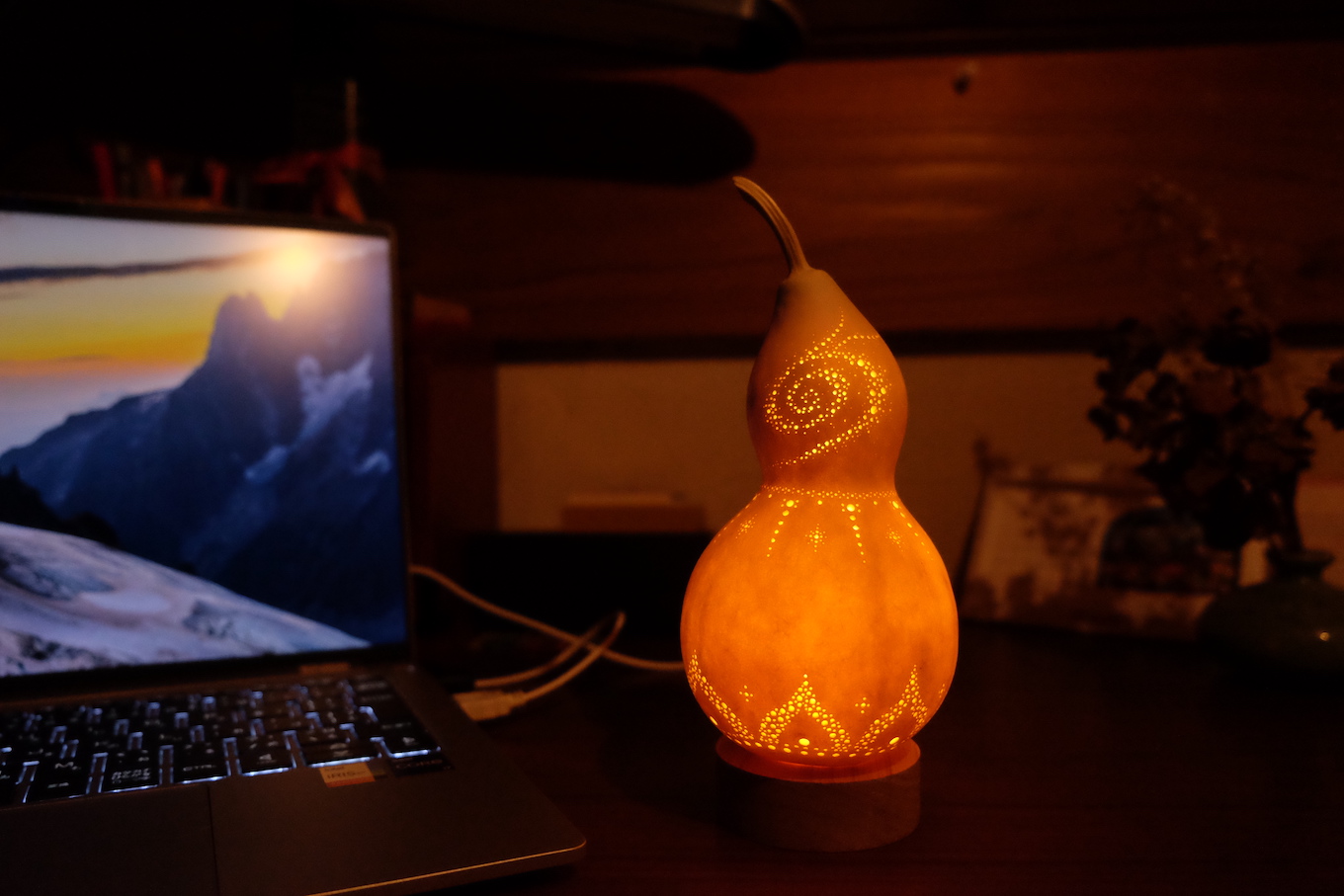 ひょうたんランプ作り