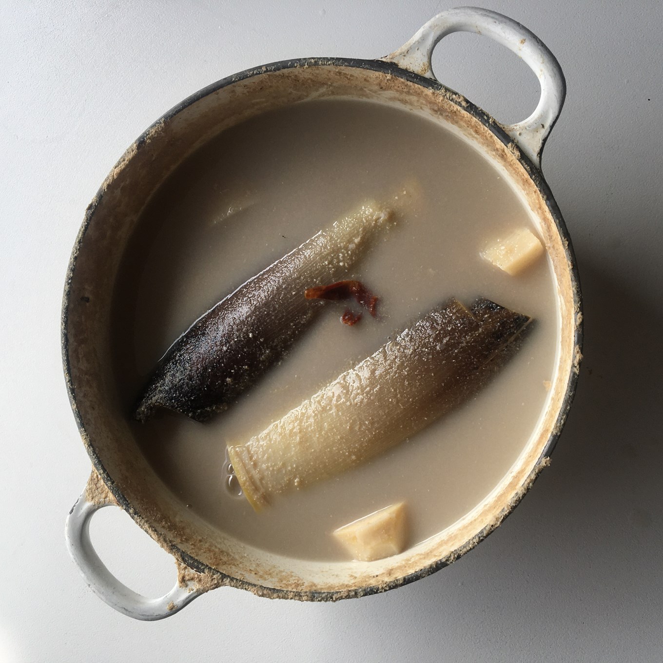 ルクルーゼで料理したタケノコ