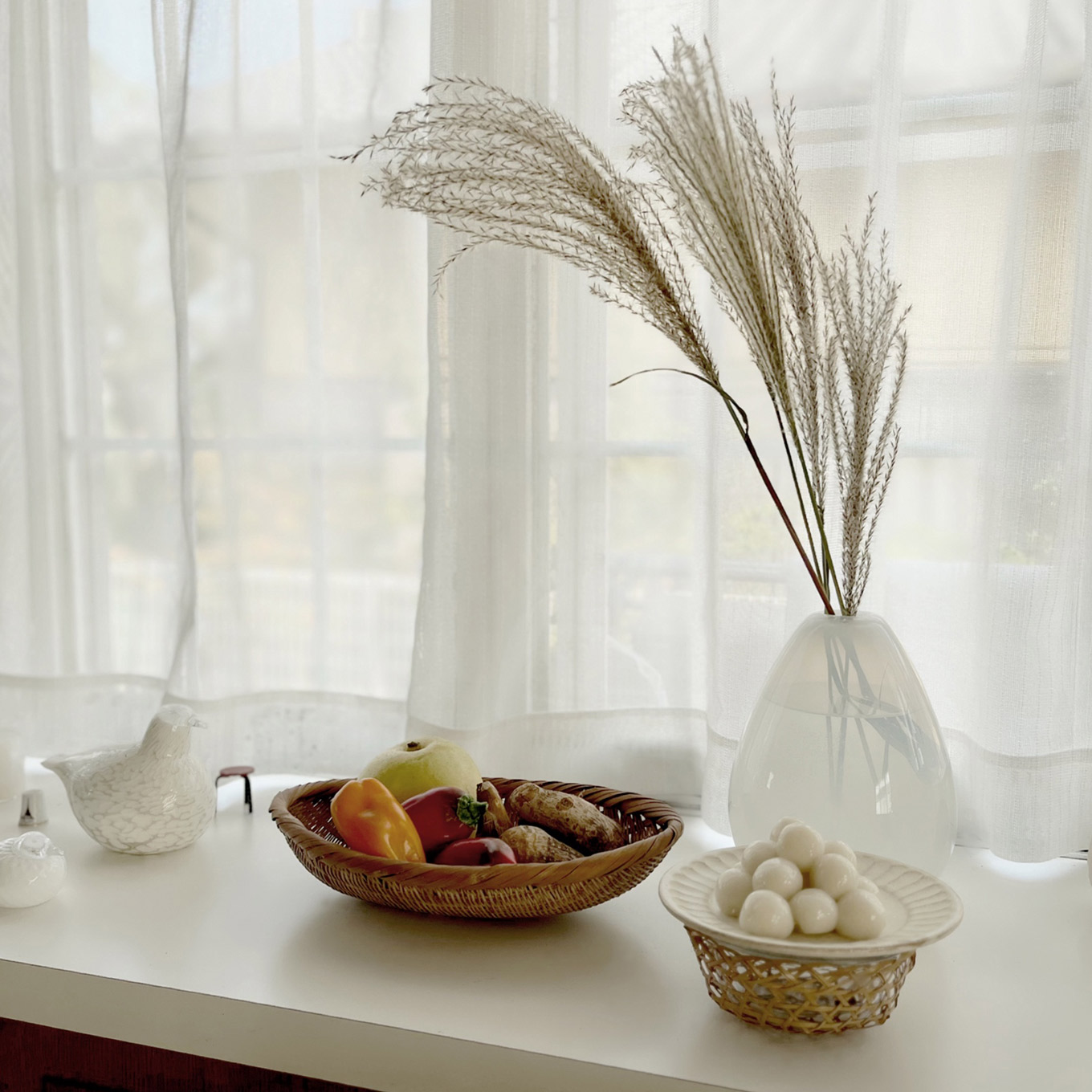 内野水穂さん お月見のしつらい