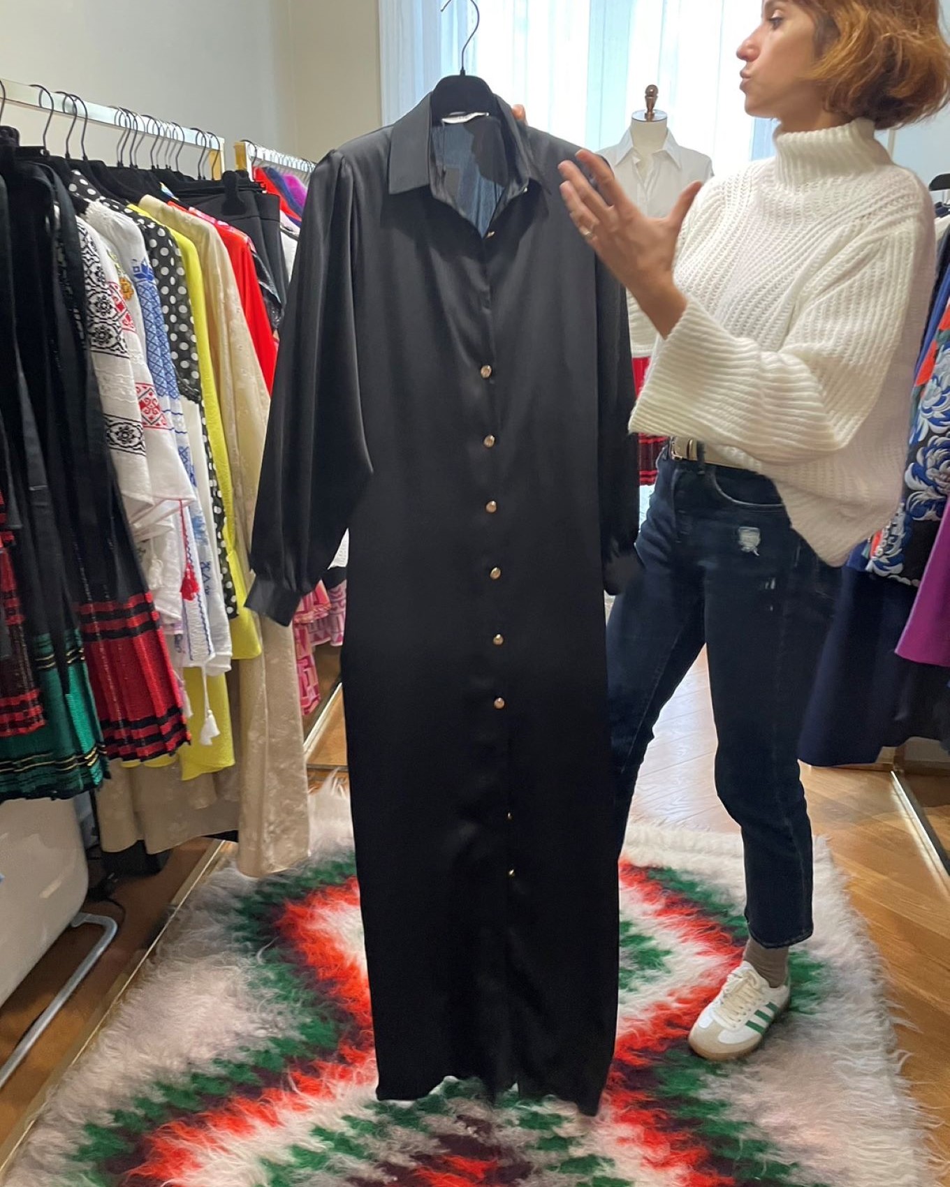 スナップ ヴィンテージワンピ