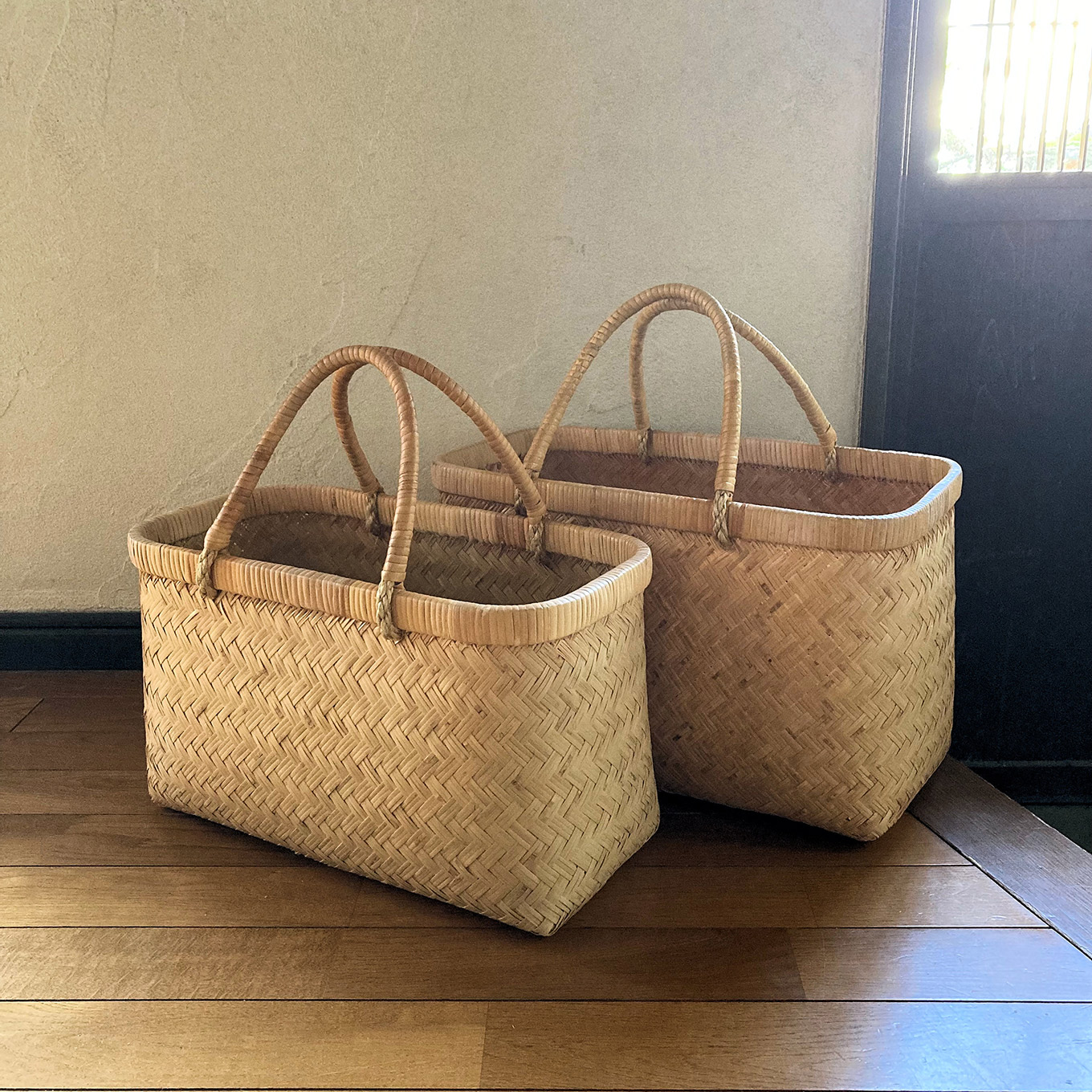 いづいさちこさん 市場かご