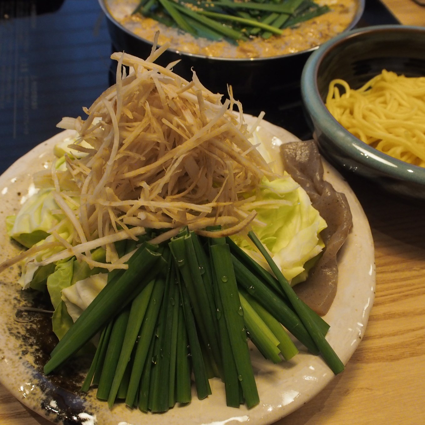 もつ鍋やま中のシメのちゃんぽん