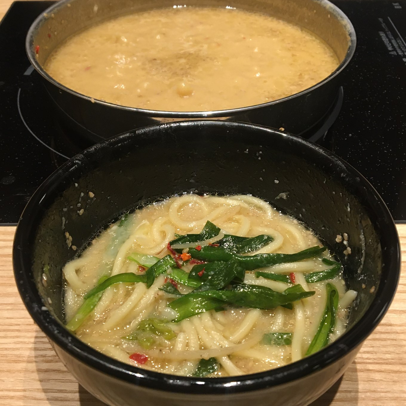 もつ鍋やま中のシメのちゃんぽん