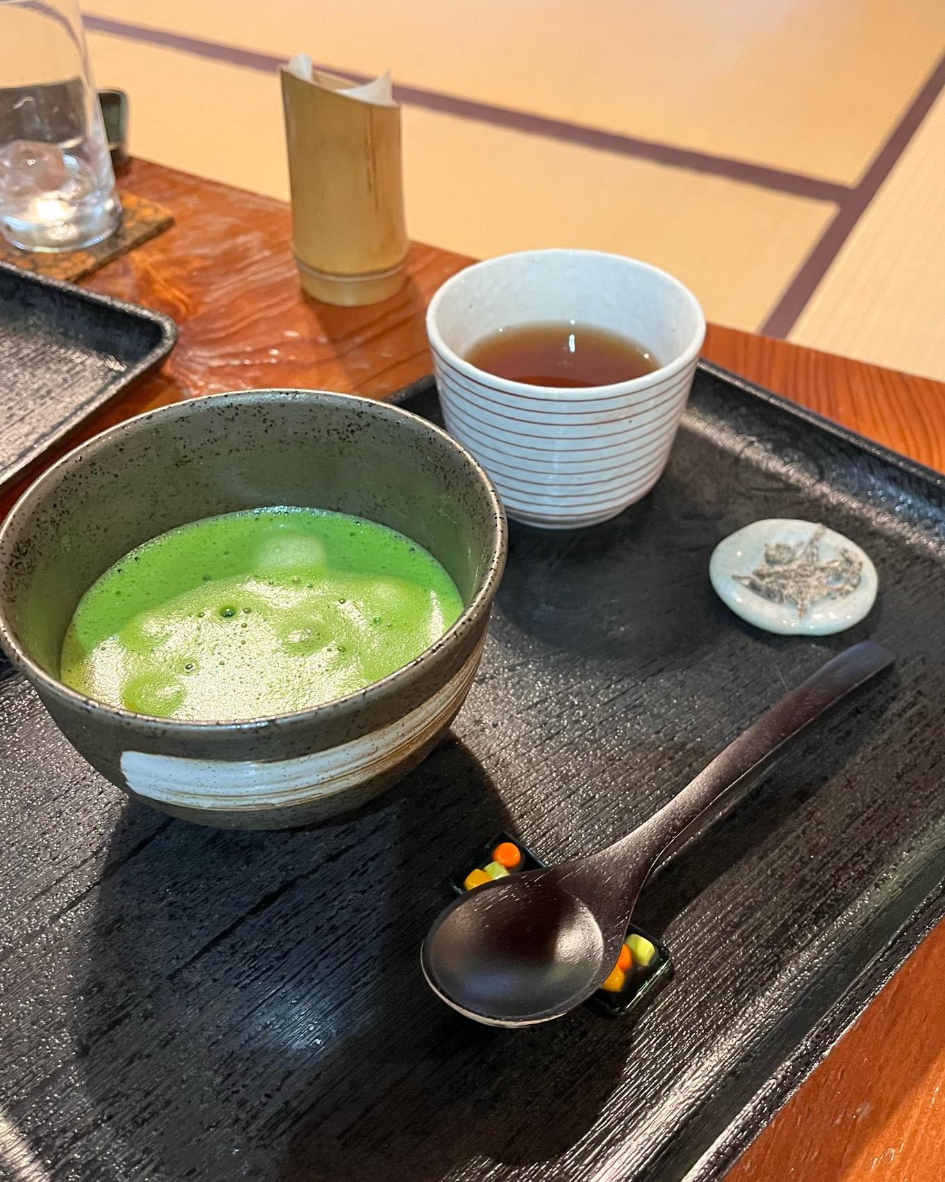 『古桑庵』の抹茶ぜんざい