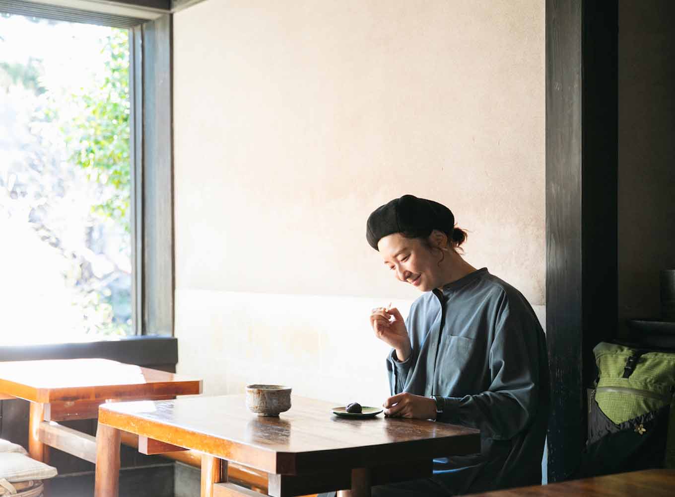 お店にいる四角さん