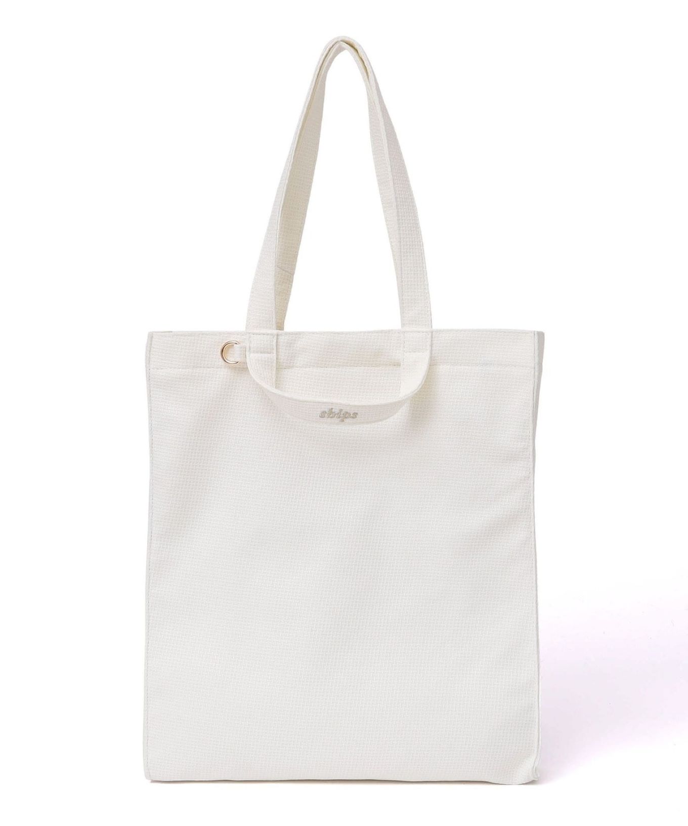 シップスのホビー トートバッグの白