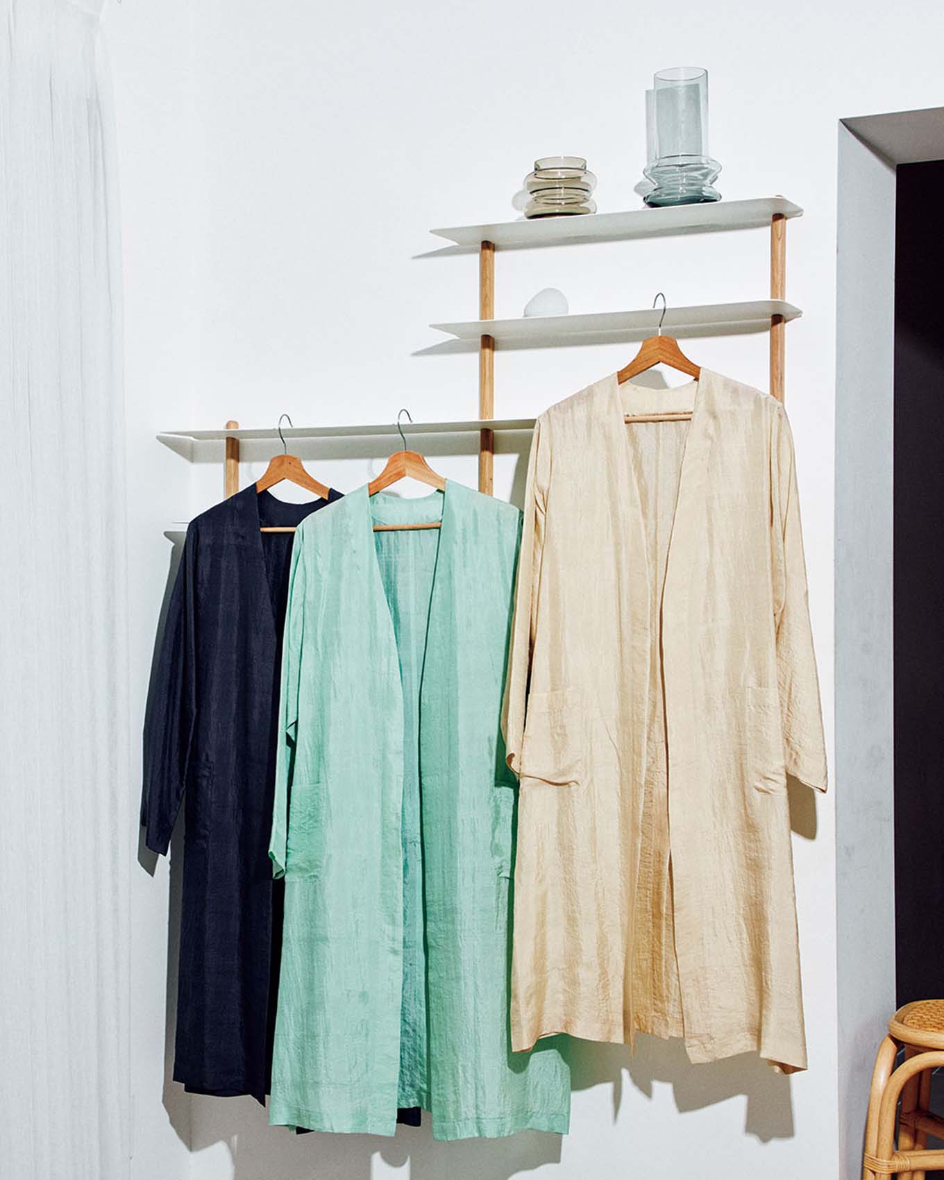 新品　ユライヤ　uryya シルクロングシャツ uryya ユライヤ Silk Long Blouse シルクロングシャツ