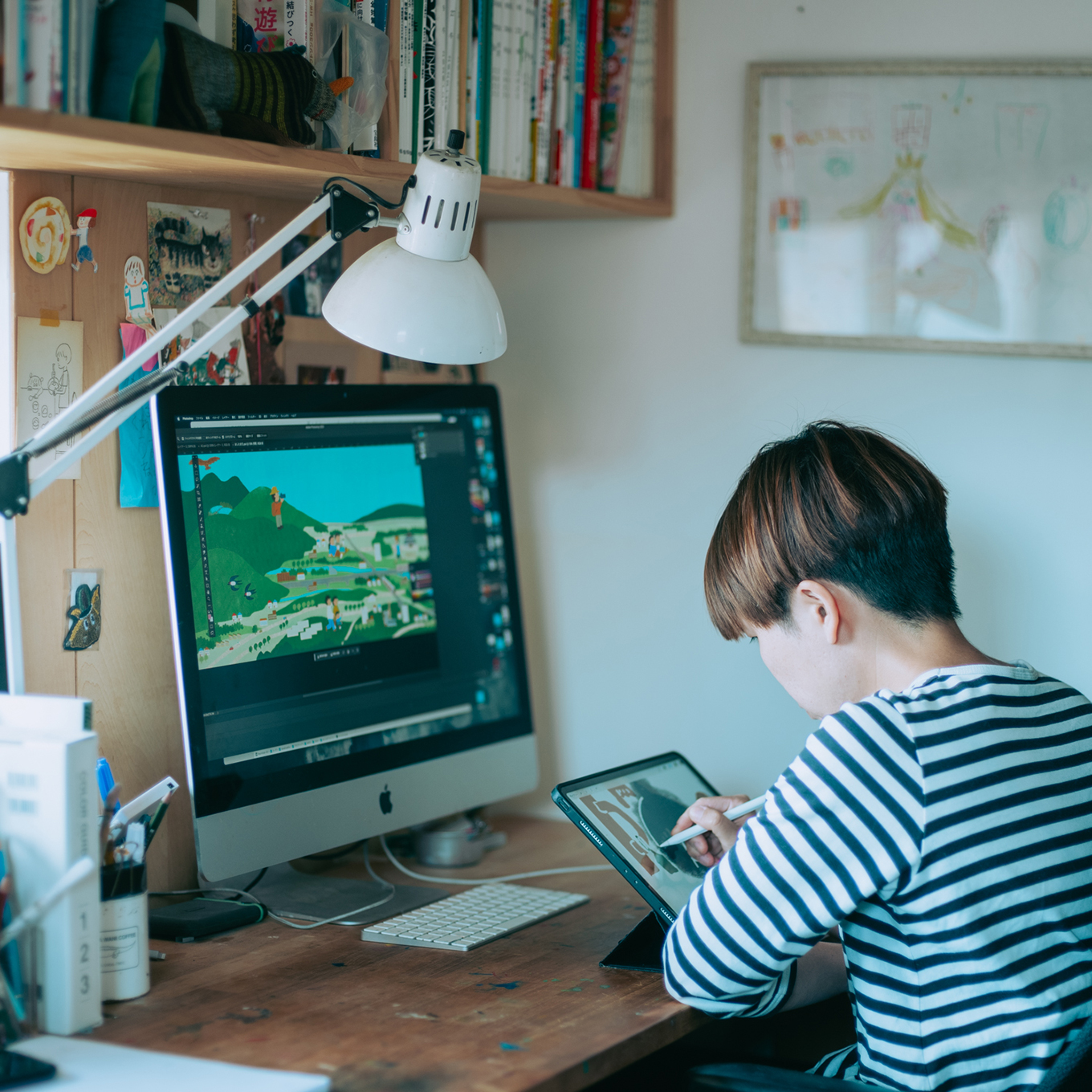 ササキサキコさん 仕事場