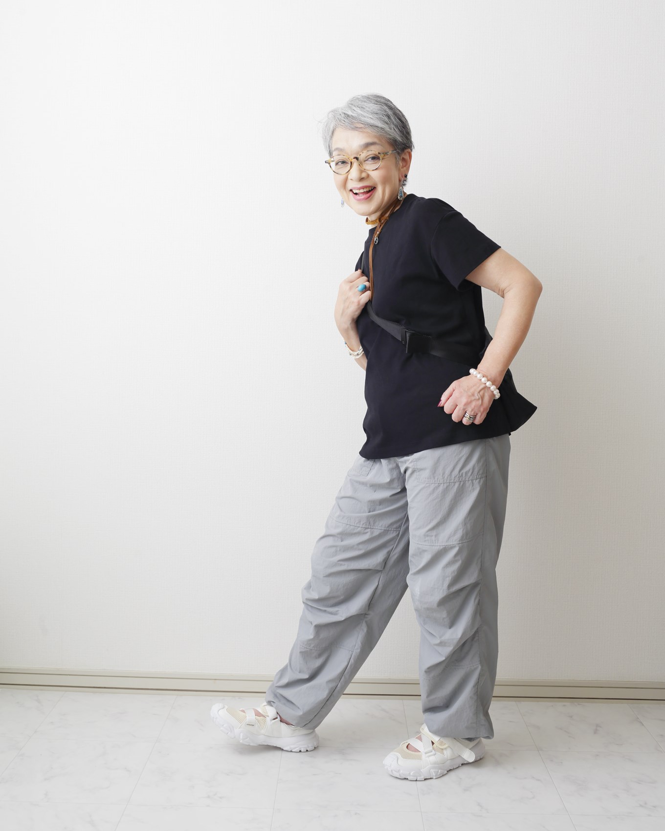 きょうこばぁばのカーゴパンツスタイル