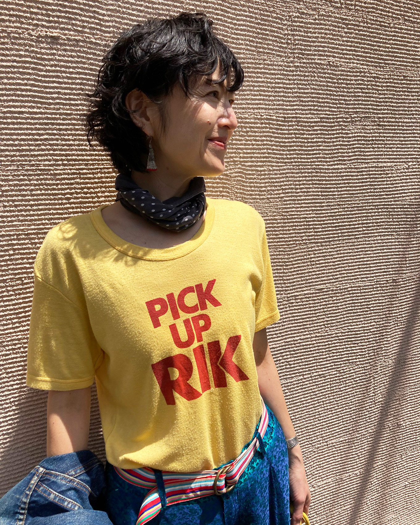 古着のロゴTを使った、夏のコーディネート