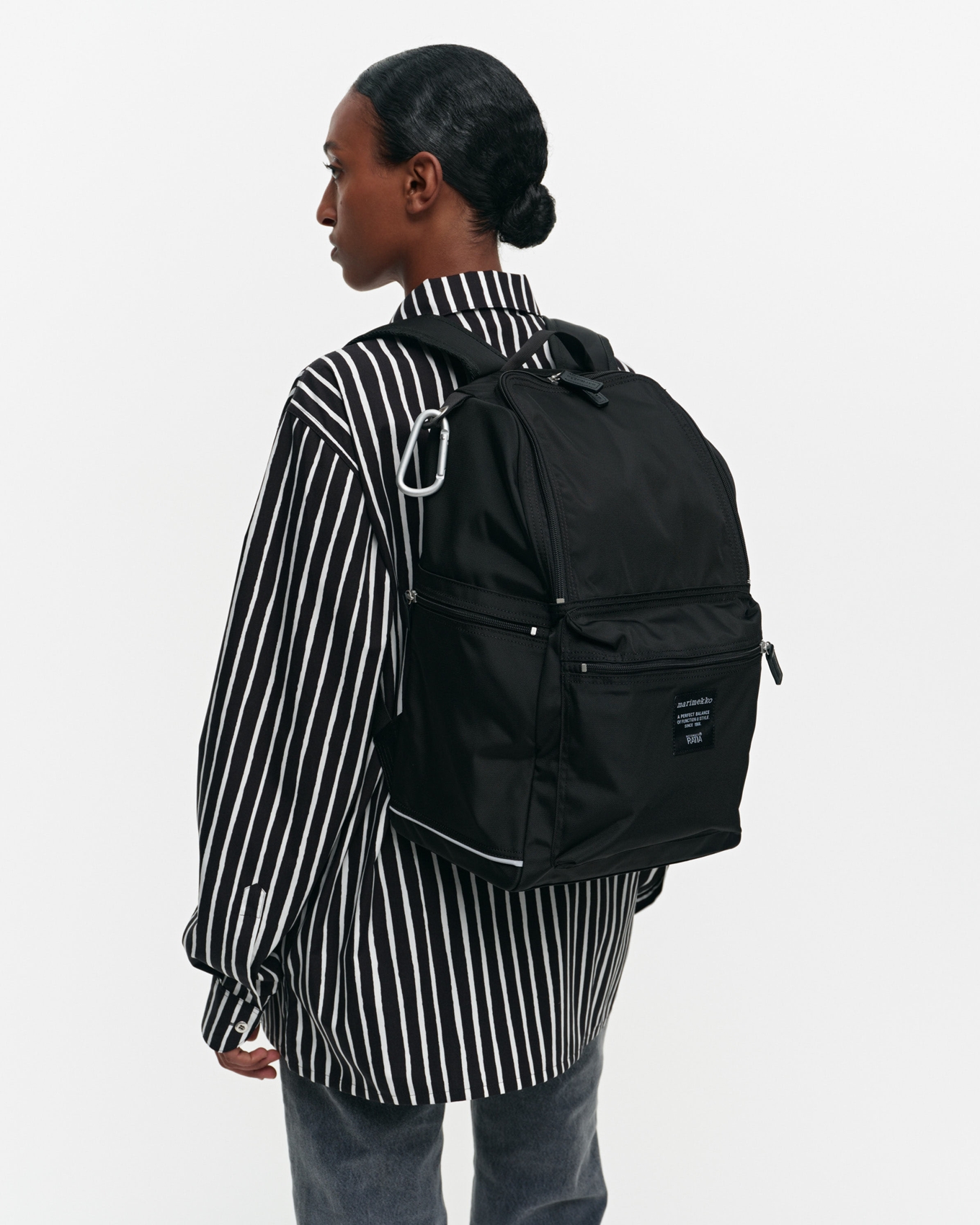 マリメッコのBuddy バックパックの着用画