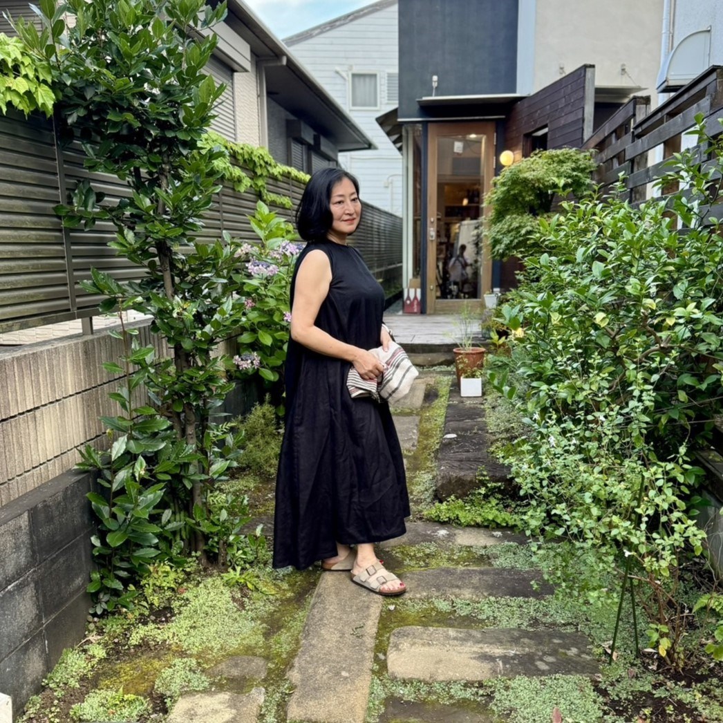 エディットアンドコーの麻のワンピース