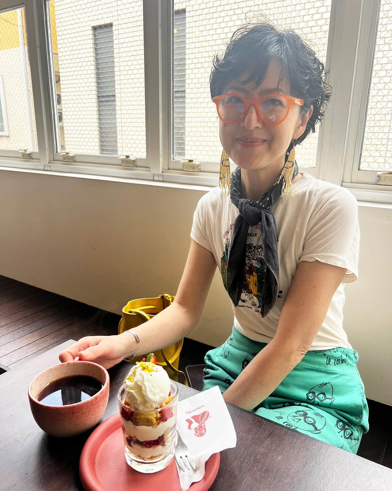 逗子のカフェ『andsaturday coffee & cakes』のいちごのトライフル