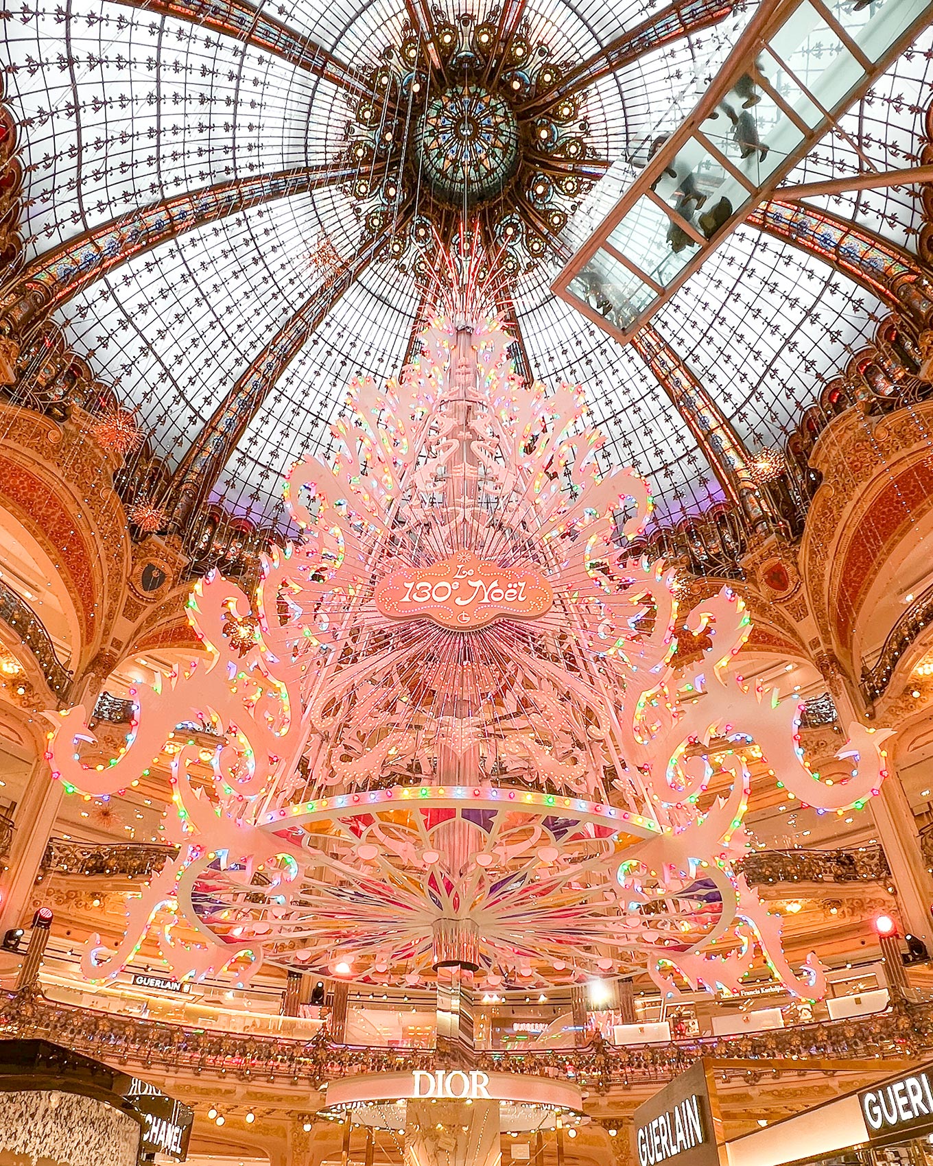 ギャラリー・ラファイエットのクリスマスツリー