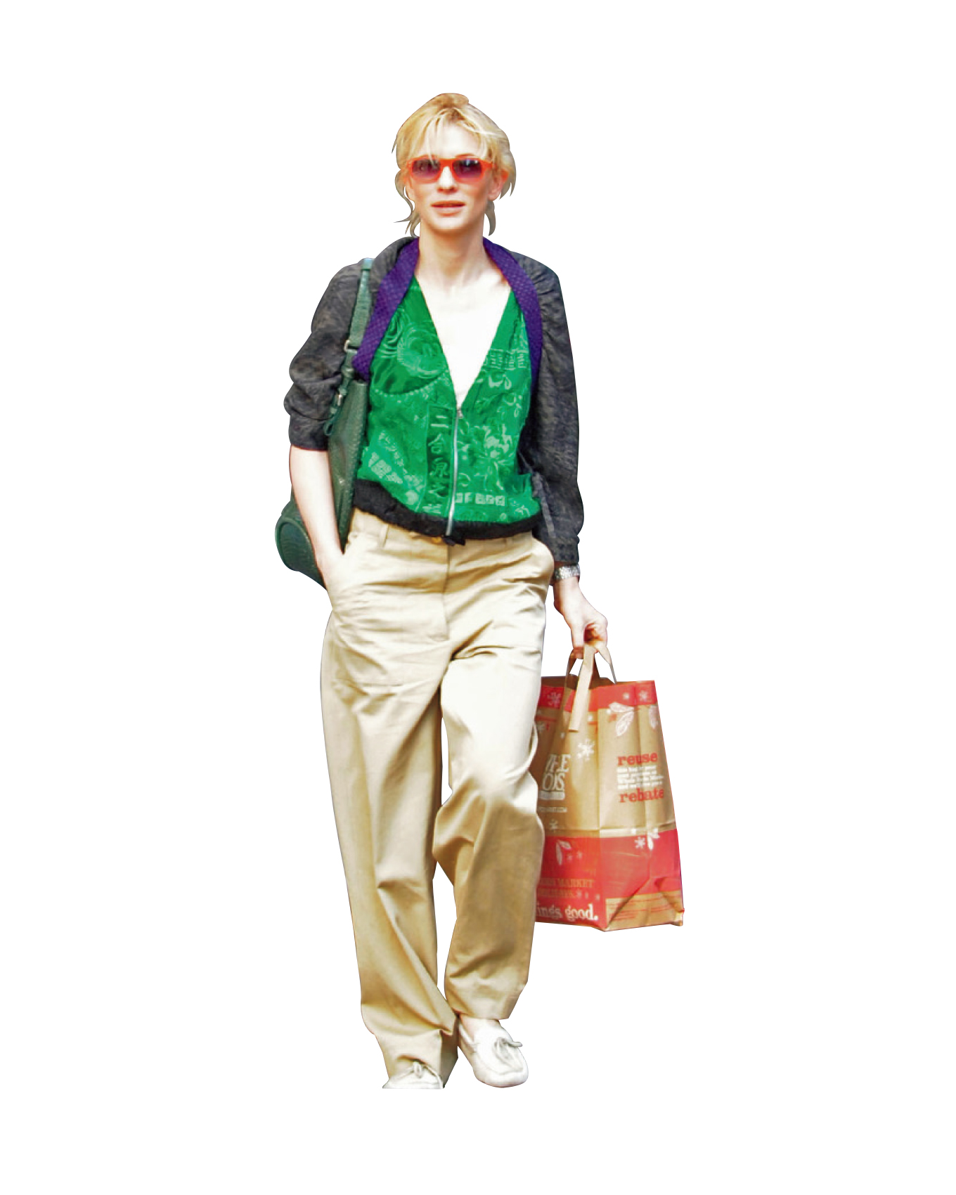 カジュアルなスタイルを着こなすケイト・ブランシェット