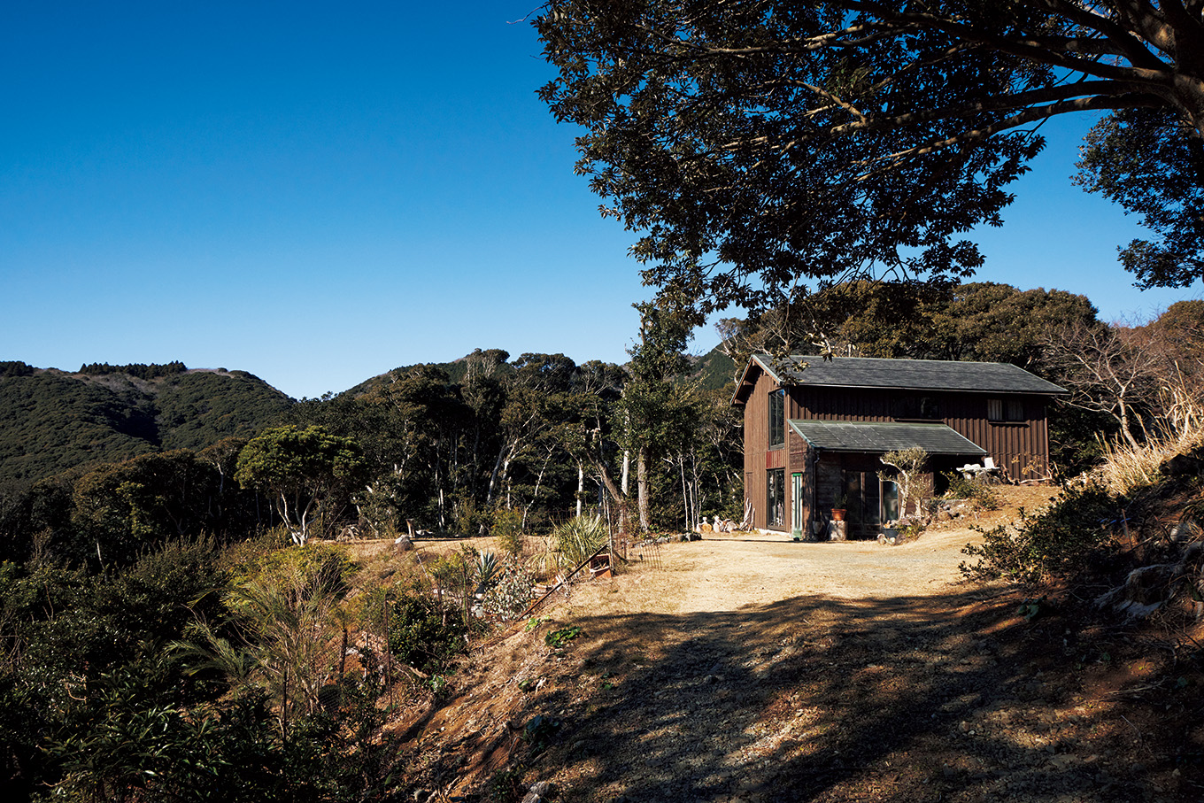 山田みどりさん、自宅の山小屋