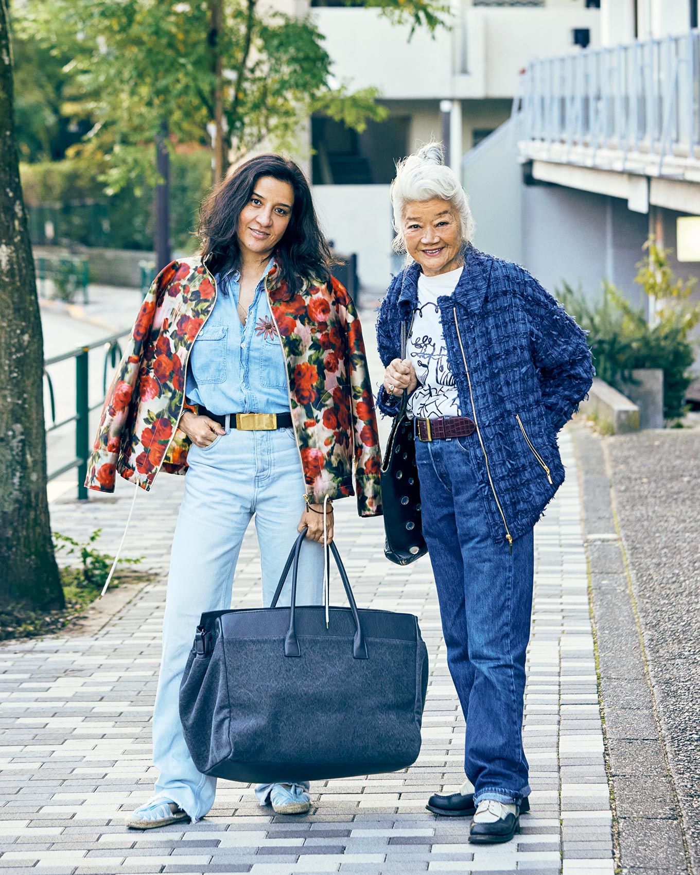島田順子さんと今日子さん着こなし