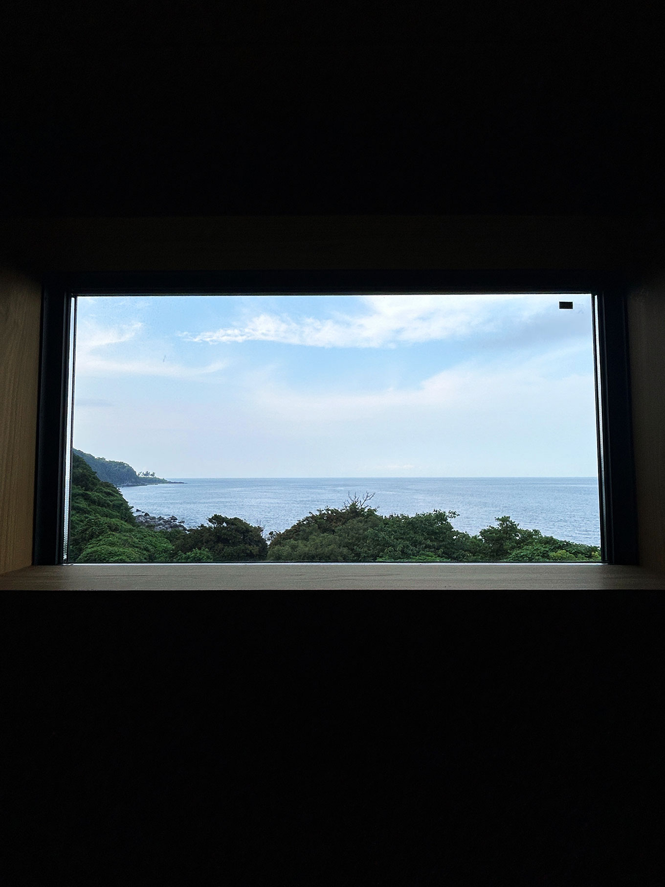 『SANU 2nd Home 伊豆1st』のサウナからの借景