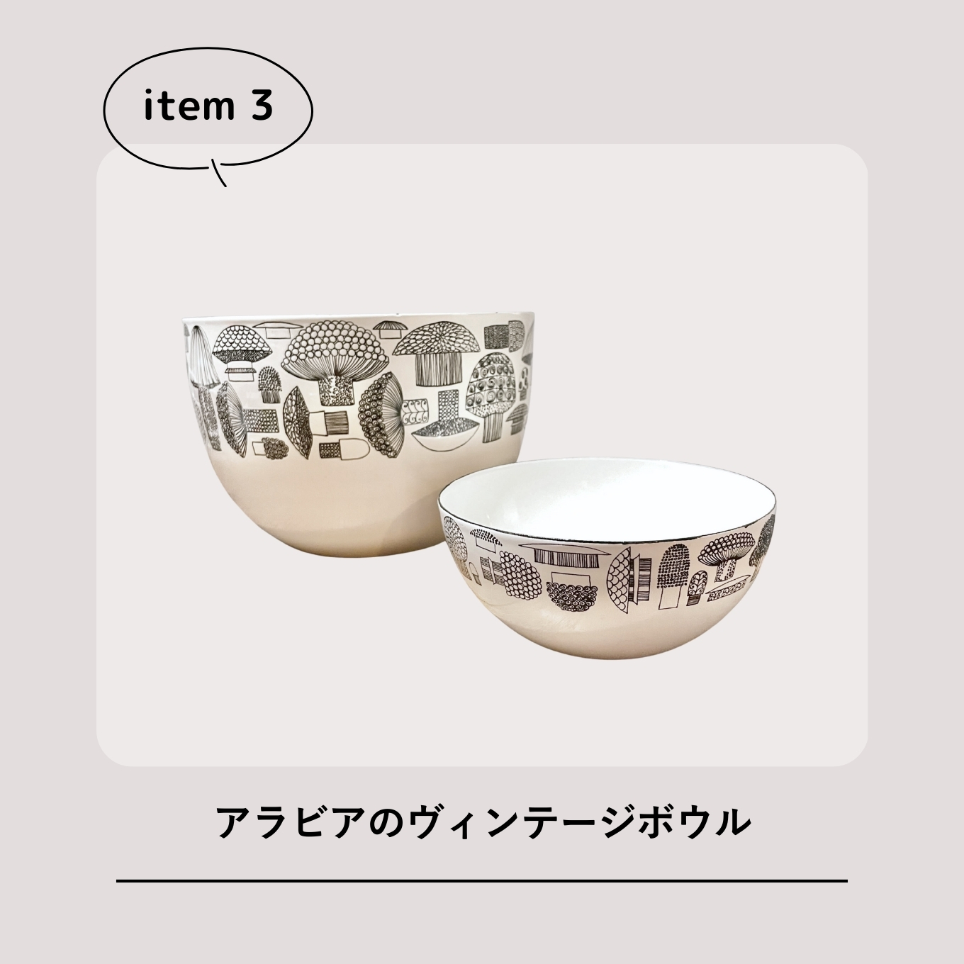 これ買って正解6月のアラビアヴィンテージボウル