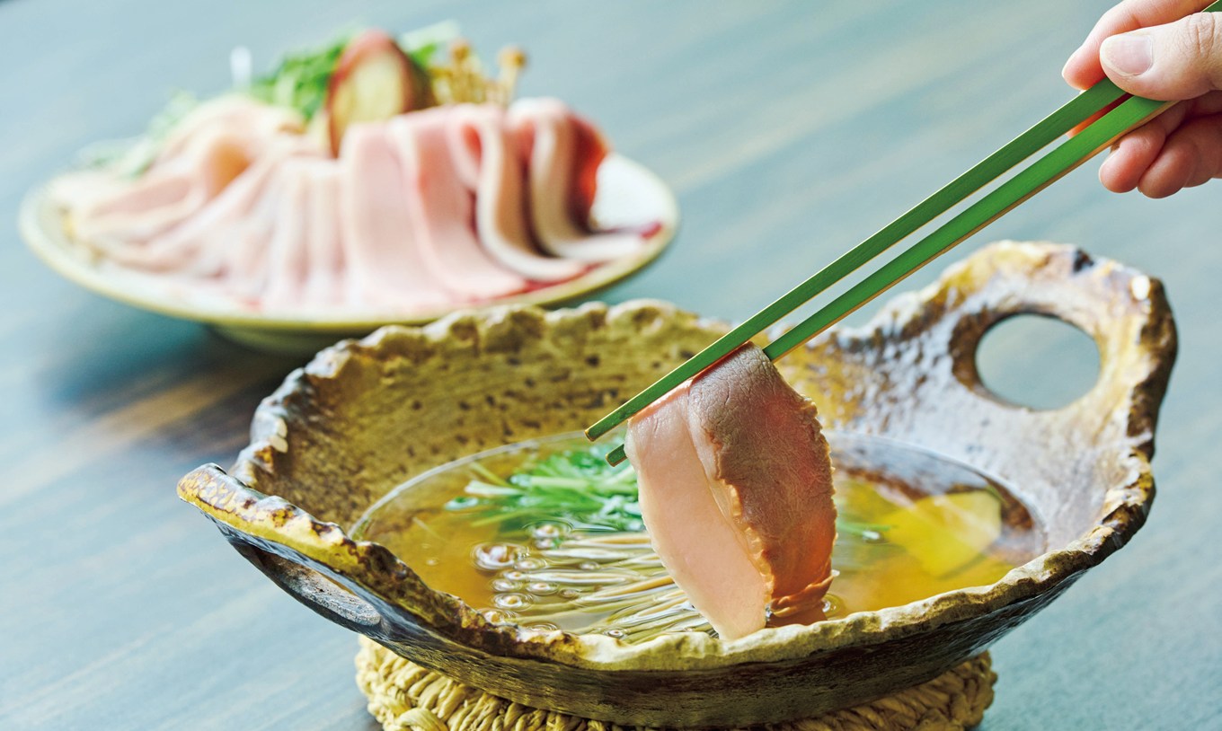 界湯布院のしゃぶしゃぶ