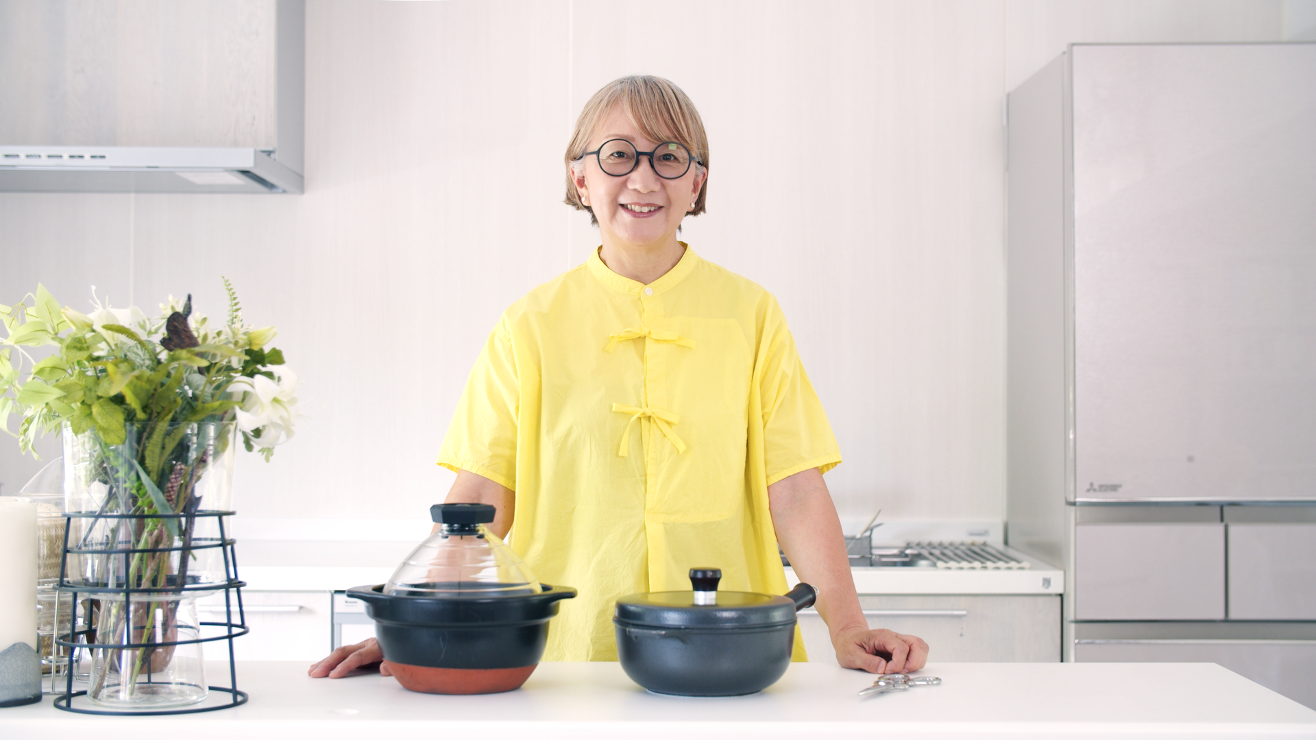 キッチンに立つ重松久惠さん