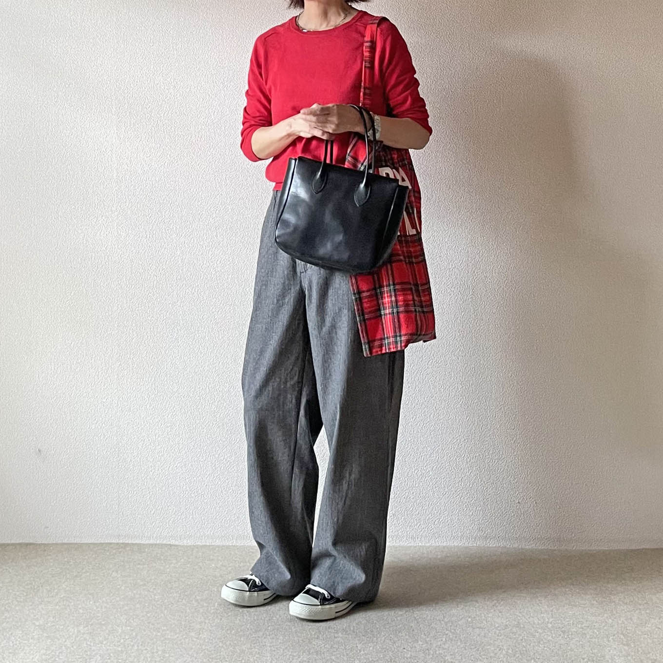 カナリアさんの無印良品メンズパンツコーディネート