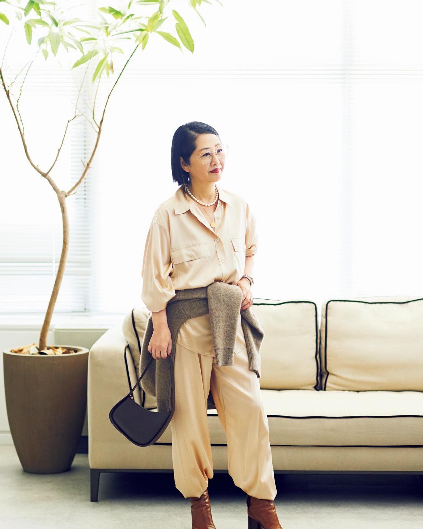 【マチュア世代のおしゃれスナップ】「素肌に着ても優しく、心地の…