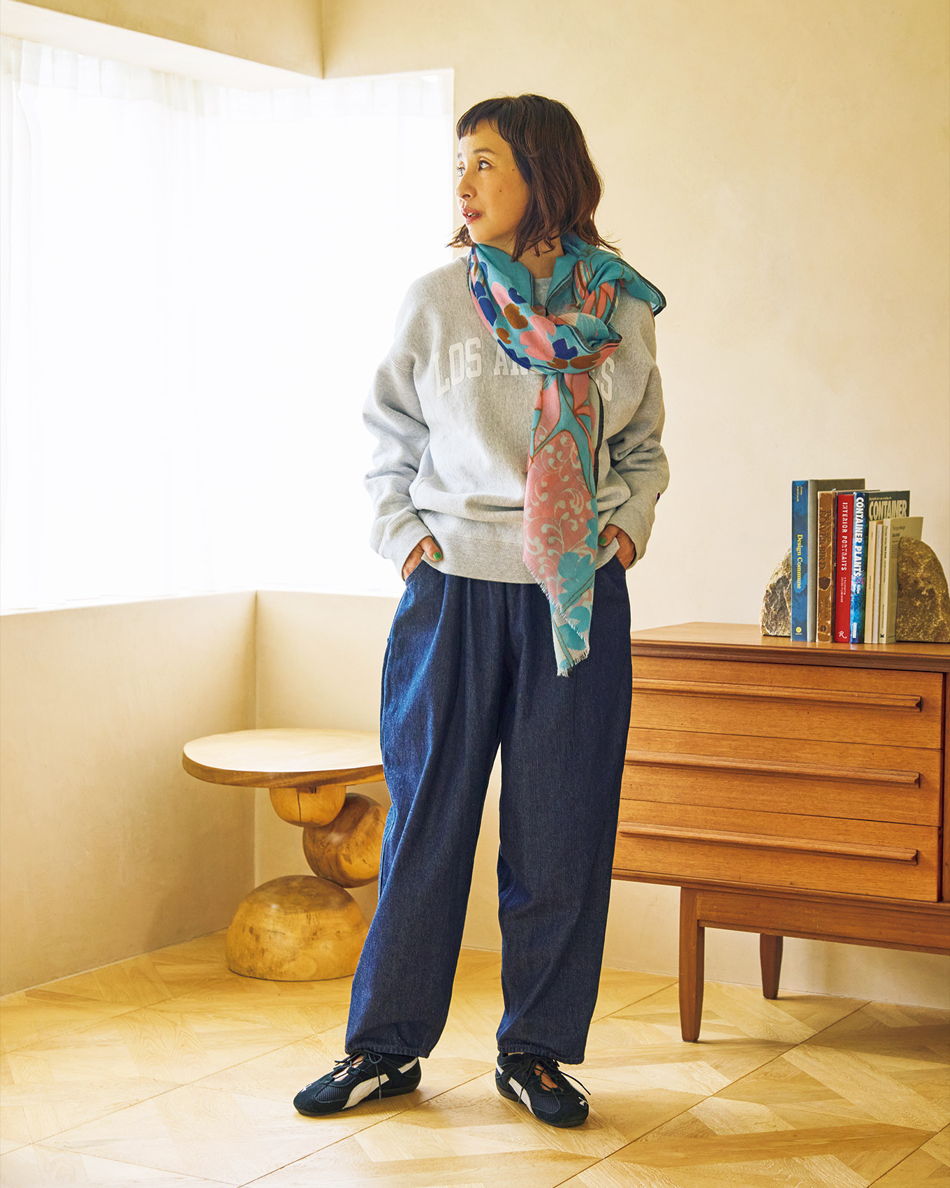 リピーターが多い『バスコ』のマオパンツ。菜木のり子さんらしい秋…